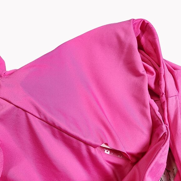 Trina Turk Womens Size 10 Pink Petal Ruffle One Piece Swimsuit New - Picture 7 of 9